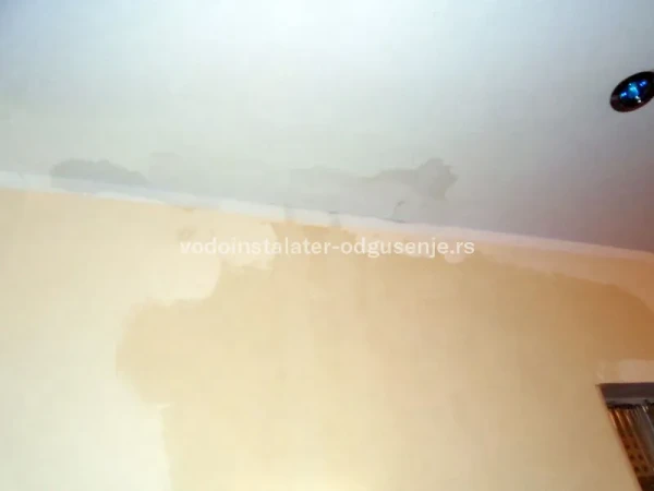 Šta kada je na plafonu natopljeno i vidi se fleka?